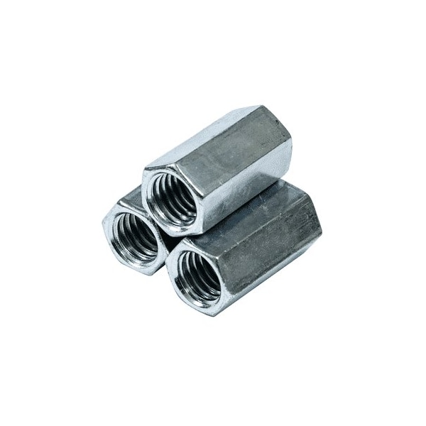 Newport Fasteners Coupling Nut, 3/4"-10, Steel, Grade A, Hot Dipped Galvanized, 2-1/4 in Lg, 1 in Hex Wd, 100 PK 763430-BR-100 - main